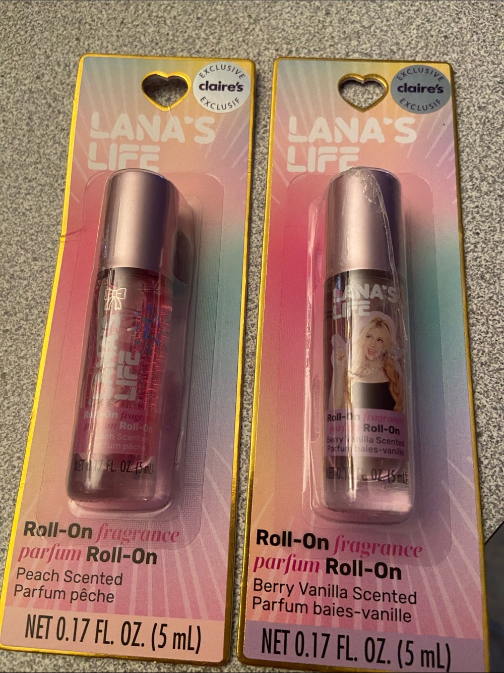 Peach & Berry Vanilla Roll-On Fragrance - 0.17 fl oz (5 mL) Lana life